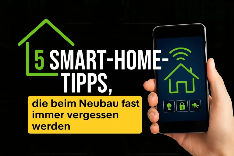 Infografik: 5 Smart-Home-Tipps für den Neubau