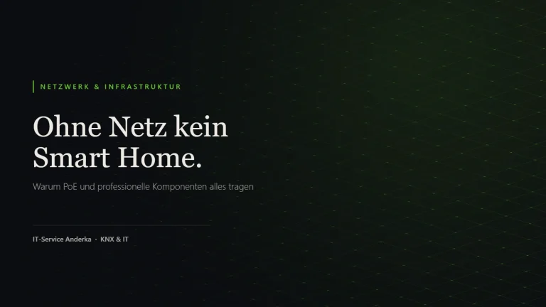 Professionelles Heimnetzwerk als Fundament für Smart Home: PoE-Versorgung für Access Points, Kameras und Displays