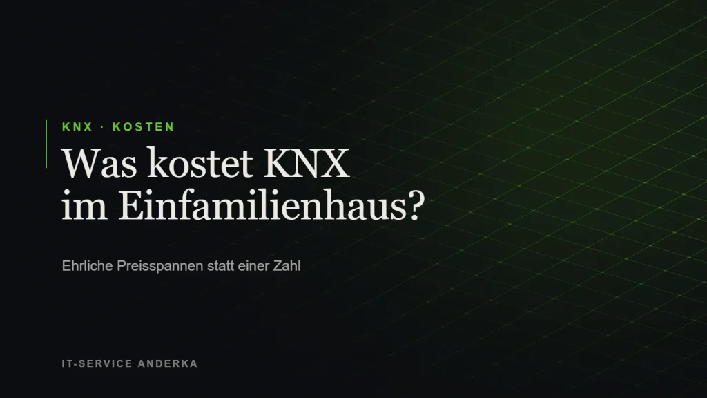 KNX Kosten im Einfamilienhaus – Beitragsbild